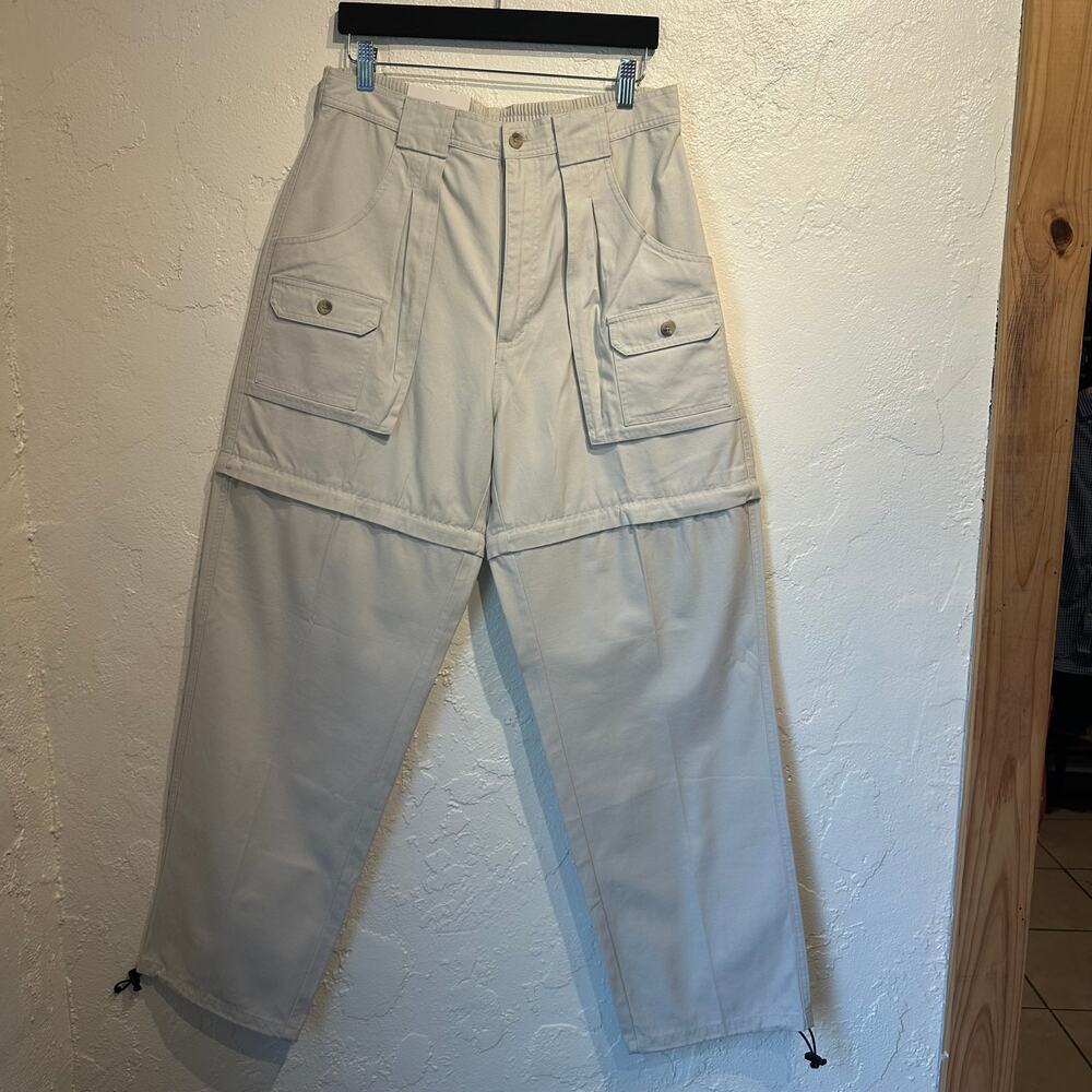 NWT Natural Reflections Women's Size 14 Convertible Pant Sand Hiking 100% Cotton